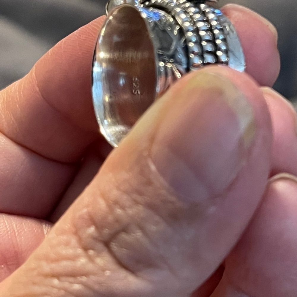Moonstone spinner ring - Picture 5 of 5